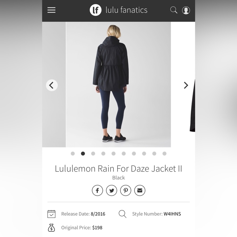 lululemon rain for daze jacket